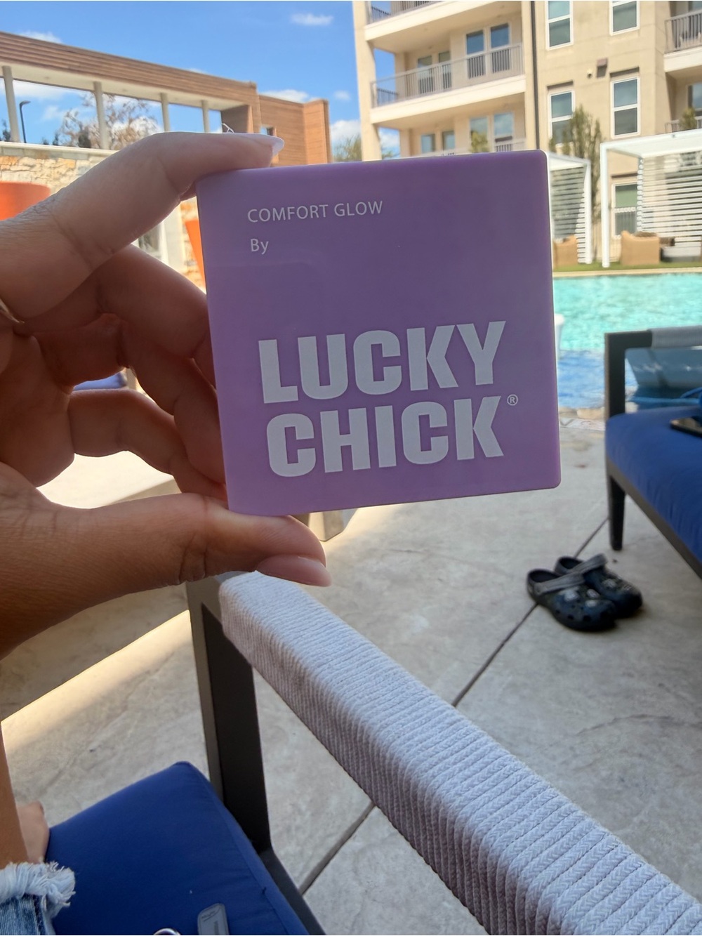 Lucky Chick Comfort Glow Decorative Candle - Lavender